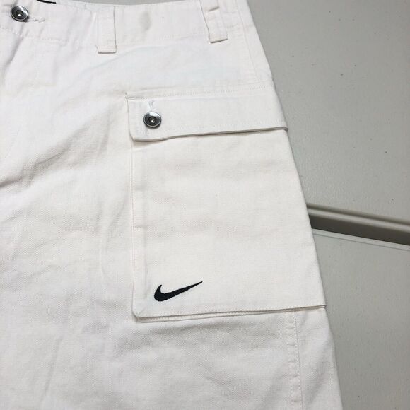 Nike Life Woven P44 Cargo Canvas Shorts White FJ7137-030 Men’s Size 34 - Picture 4 of 8